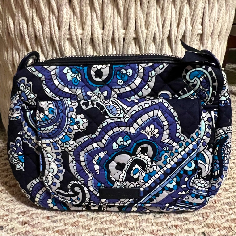 NWT Vera Bradley Deep Night Paisley Carson Mini Shoulder Bag
